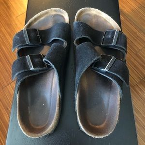 BIRKENSTOCK Arizona Black Suede Size 37/W7